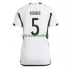 Maillot de Supporter Allemagne Thilo Kehrer 5 Domicile Coupe du Monde 2022 Pour Femme